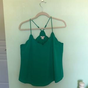 J Crew scalloped tank top